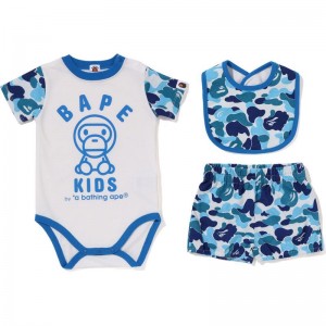 Kids' Bape Abc Camo Baby Milo Baby Gift Set Gift Set Blue USA | QA5441741