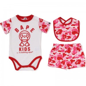 Kids' Bape Abc Camo Baby Milo Baby Gift Set Gift Set Pink USA | WZ9155115