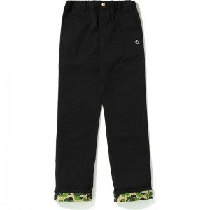 Kids' Bape Abc Camo Cuffed Pants Pants Black USA | RM5803183