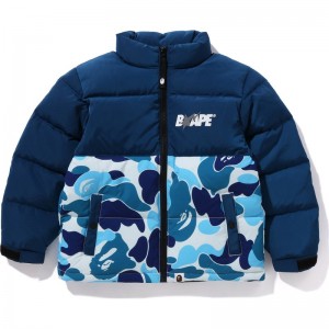 Kids' Bape Abc Camo Down Jacket Jackets Blue USA | HH0423543