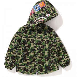 Kids' Bape Abc Camo Shark 4way Down Jacket Jackets Green USA | RA2719479