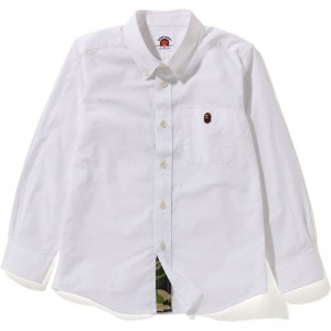 Kids' Bape Abc Camo Shirt Shirts White USA | IU5243823