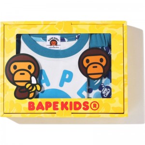 Kids' Bape Abc Milo Ape Head Gift Set Gift Set Blue USA | QL7501351