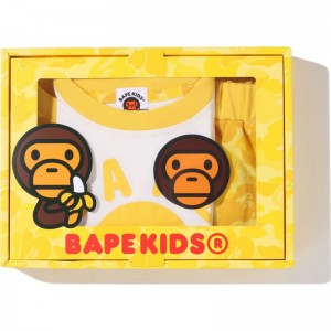 Kids' Bape Abc Milo Ape Head Gift Set Gift Set Yellow USA | HK9010000