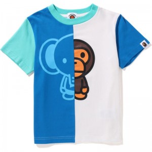 Kids' Bape Baby Milo And Friends Tee Cut And Sewn Blue USA | UM9710570