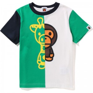 Kids' Bape Baby Milo And Friends Tee Cut And Sewn Green USA | EV9145715