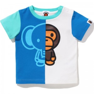 Kids' Bape Baby Milo And Friends Tee Cut And Sewn Blue USA | JM8312432