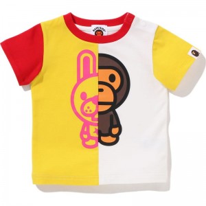 Kids' Bape Baby Milo And Friends Tee Cut And Sewn Yellow USA | JJ1598958