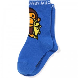 Kids' Bape Baby Milo Black Bass Socks Socks Blue USA | DY7544654