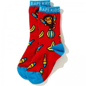 Kids' Bape Baby Milo Circus Socks Socks Red USA | EM6168218