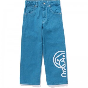 Kids' Bape Baby Milo Denim Pants Pants Blue USA | MU2907197