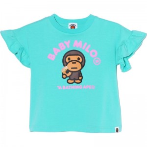 Kids' Bape Baby Milo Donuts Frill Tee Cut And Sewn Green USA | ED9269829