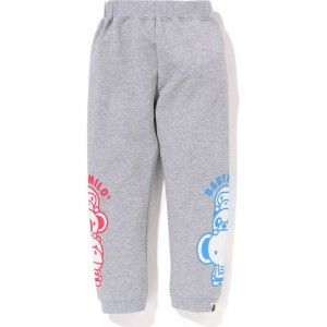 Kids' Bape Baby Milo Friends Sweat Pants Pants Grey USA | UU4941291