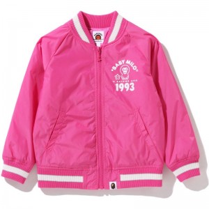 Kids' Bape Baby Milo Patch Jacket Jackets Pink USA | OU7249029