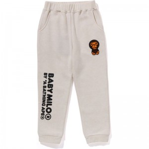 Kids' Bape Baby Milo Patch Sweat Pants Pants White USA | WO7747377