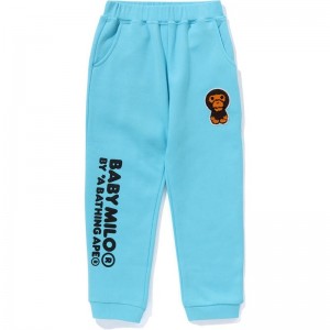 Kids' Bape Baby Milo Patch Sweat Pants Pants Sax USA | DS9290520