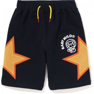 Kids' Bape Baby Milo Sta Mesh Sweat Shorts Shorts Navy USA | YP2030600