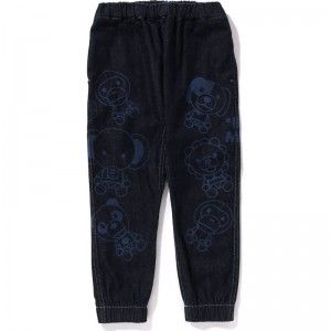 Kids' Bape Baby Milo Toy Denim Pants Pants Indigo USA | NL8507557