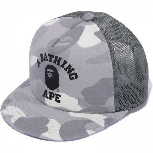 Kids' Bape City Camo College Mesh Cap Caps Gray USA | QT6545355