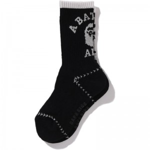 Kids' Bape College Baseball Socks Socks Black USA | LN8007807