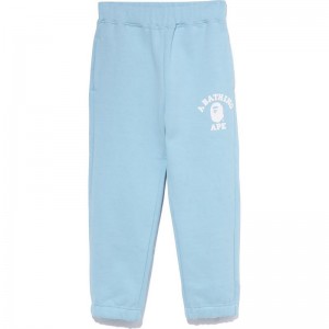 Kids' Bape College Sweat Pants Pants Sax USA | CL9015105