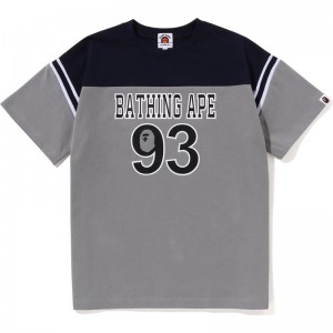 Kids' Bape Football Loose Fit Tee Cut And Sewn Grey USA | EN4777577