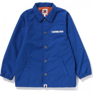 Kids' Bape Giant Ape Head Coach Jacket Jackets Blue USA | GK3628468