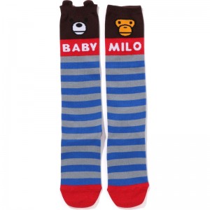 Kids' Bape Hoop Baby Milo Animal Ear Socks Socks Red USA | OW5173113