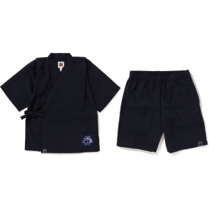 Kids' Bape Japan Jinbei Suit Jackets Navy USA | NS3839589