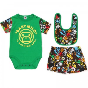 Kids' Bape Milo All Safari Baby Gift Set Gift Set Green USA | ZX7822782