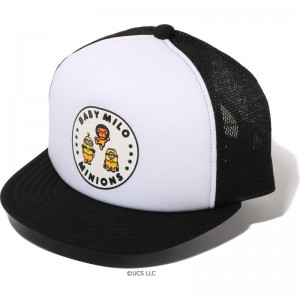 Kids' Bape Minions Mesh Cap Caps Black USA | SK4527457