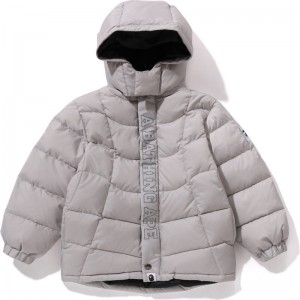 Kids' Bape Stitching Down Jacket Jackets Grey USA | DY7657867