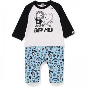 Kids' Bape X Chocomoo Milo Friends Rompers Pake Set Underwear White USA | OW3107717