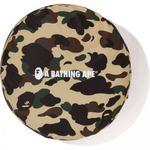 Men Bape 1st Camo A Bathing Ape Circle Fluffy Beads Cushion Home Yellow USA | ZV1360630