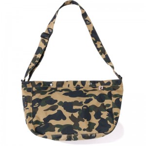 Men Bape 1st Camo Cordura Shoulder Bag Bags Yellow USA | LK8813883