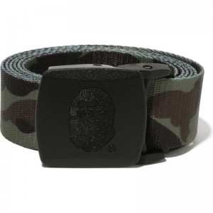 Men Bape 1st Camo Gi Belt Accessories Green USA | XD3540450