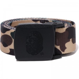 Men Bape 1st Camo Gi Belt Accessories Yellow USA | WS8081301