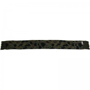 Men Bape 1st Camo Scarf Accessories Green USA | HV4142412