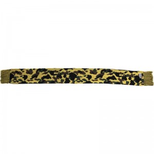 Men Bape 1st Camo Scarf Accessories Yellow USA | HO6634664