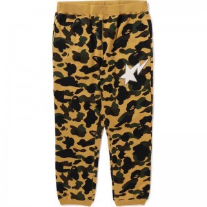 Men Bape 1st Camo Sweat Pants Pants Yellow USA | IM2489549