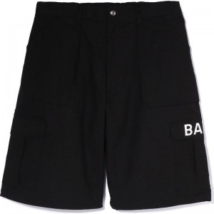 Men Bape 6 Pocket Wide Fit Shorts Shorts Black USA | CO0968098