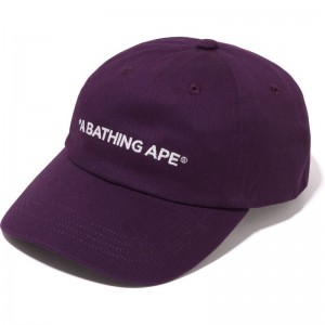 Men Bape A Bathing Ape 6panel Cap Caps Purple USA | PK6475945