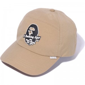 Men Bape A Bathing Ape Panel Cap Caps Beige USA | FK3576056