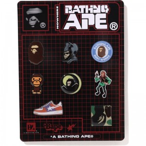 Men Bape A Bathing Ape Pins Set Accessories Multi USA | BG5040900