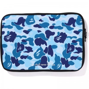 Men Bape Abc Camo 13" Pc Case Bags Blue USA | NK5401341