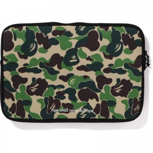 Men Bape Abc Camo 13" Pc Case Bags Green USA | DB1364734