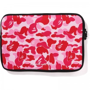 Men Bape Abc Camo 13" Pc Case Bags Pink USA | KO5171111