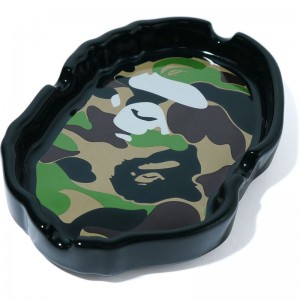 Men Bape Abc Camo Ape Head Ashtray Home Green USA | US3873583