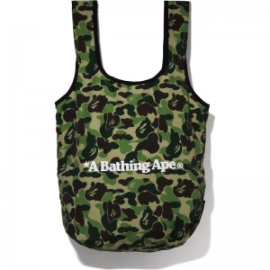 Men Bape Abc Camo Ape Head Utility Bag M Bags Green USA | LA7013403