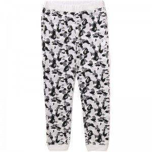 Men Bape Abc Camo Crystal Stone Sweat Pants Pants Grey USA | JN9307937